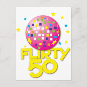KOKETT 50 Geburtstagsgeschenk Postkarte