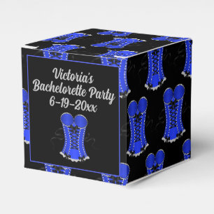Kokett Blue Corset Cube Geschenkschachtel