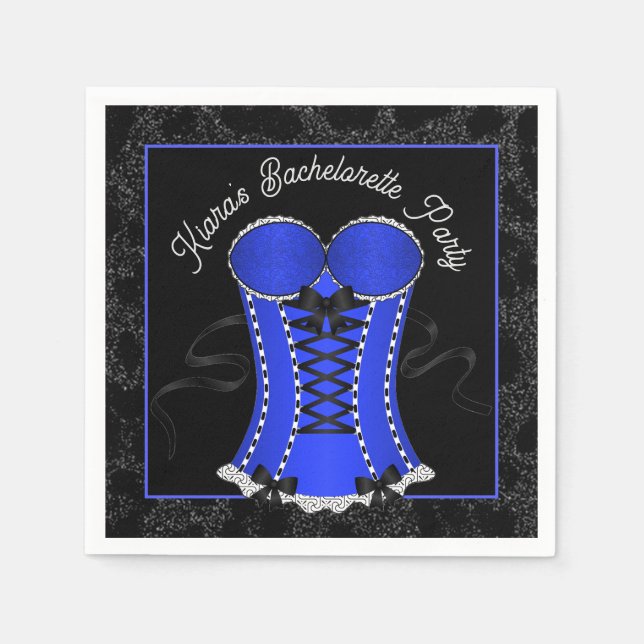 Kokett Blue Corset Serviette (Vorderseite)