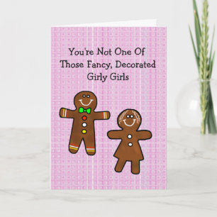 Kokett Gingerbrot Man Romantische Karte