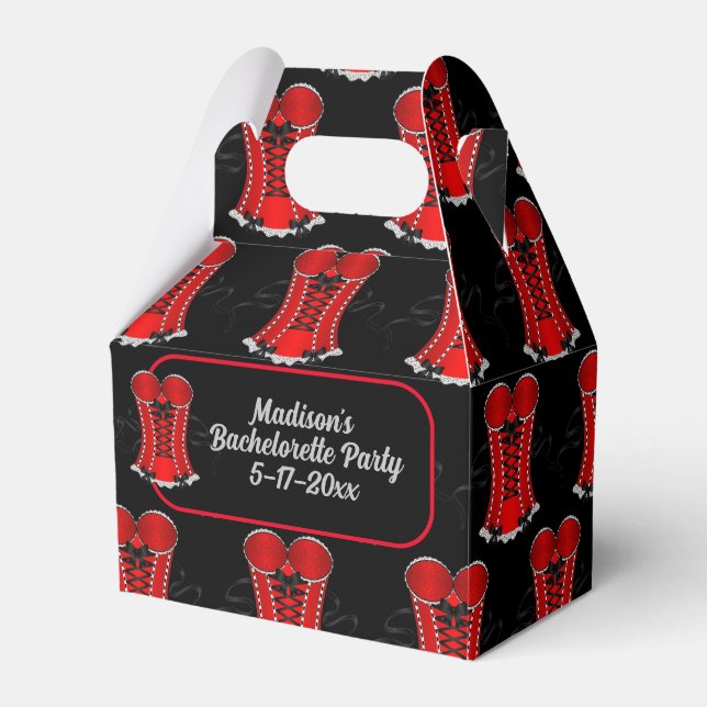 Kokett Red Corset Gable Geschenkschachtel (Vorderseite)