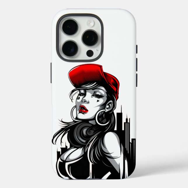 kokett, wir Mann, amerikanische Comicen, Graffiti  iPhone 16 Pro Hülle (Rückseite)