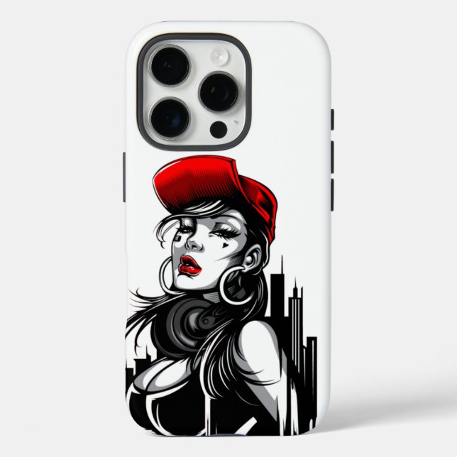 kokett, wir Mann, amerikanische Comicen, Graffiti  iPhone 16 Pro Hülle (Rückseite)