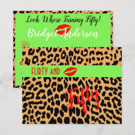 Kokette 50. fünfzigste Geburtstagspartei Einladung