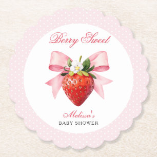 Kokette Berry Sweet Babyparty Untersetzer
