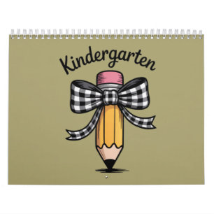 Kokette Bleistift-Schleife Kindergarten-Lehrerin S Kalender