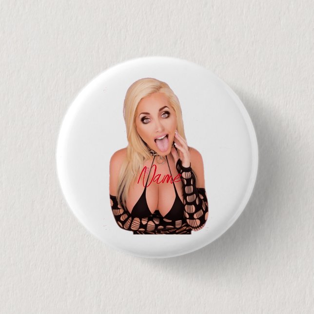 Kokette blonde Thunder_Cove Button (Vorderseite)