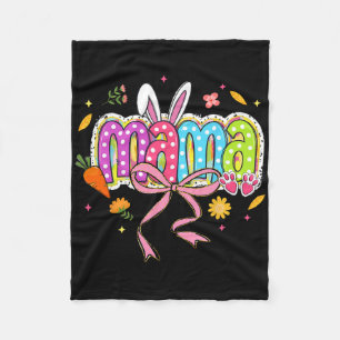 Kokette Bogen Mama Hase Ostern Mutter Boho Blumen Fleecedecke