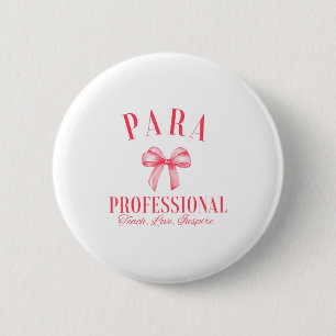 Kokette Bogen-Paraprofessionelle Schul-Para-Squadr Button