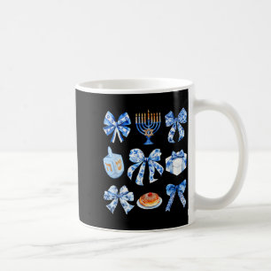 Kokette Chanukka-Schleife Jüdische Schleife Menora Kaffeetasse