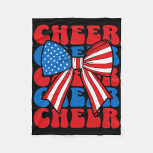 Kokette Cheer-Schleife Sport Cheerleader USA Ameri Fleecedecke