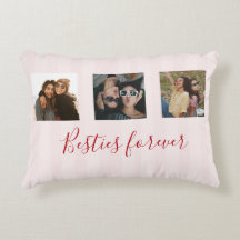 Kokette Custom Besties Fotos Collage Rosa Streifen