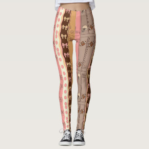 Kokette Fußball-Schleife Leopard-Muster (7) Leggings