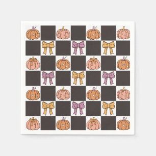 Kokette Halloween-Party Mädchen-Kürbis-Schleife Pr Serviette