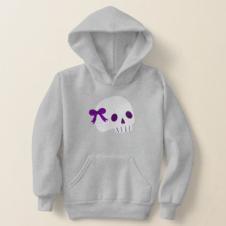 Kokette Halloween süße Schleife Schädel Hoodie