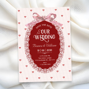 Kokette Hochzeit Save The Date