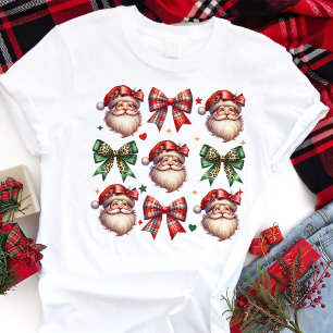 Kokette Karo-Schleifen und Weihnachtsstimmung mit Tri-Blend Shirt