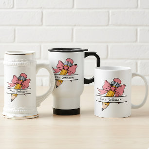 Kokette Lehrerin Tasse Personalisiertes Dankeschön