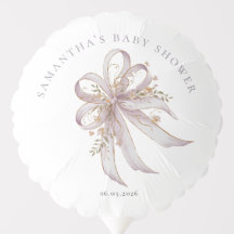 Kokette lila Schleife Baby-Party
