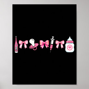 Kokette Mutter Baby Mbu Krankenschwester Stpartum Poster