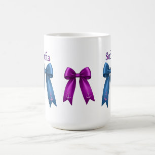 Kokette nautische Schleife! Kaffeetasse