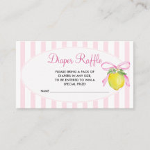 Kokette Pink Lemon Baby Shower Windel-Raffle