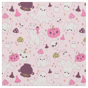 Kokette Rosa Halloween Hexenkatzenmöwe Stoff