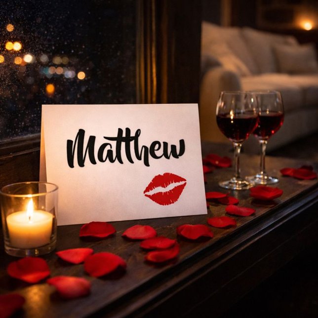 Kokette Rote Lippen für deinen Süße Karte (Von Creator hochgeladen)