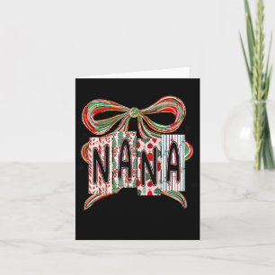 Kokette Schleife Frohe Weihnachten Nana Oma Weihna Karte