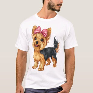 Kokette Schleife Yorkshire Terrier Hund Yorkie Mam T-Shirt