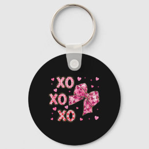 Kokette Valentine Xoxo Lustige Valentinsbögen Herz Schlüsselanhänger