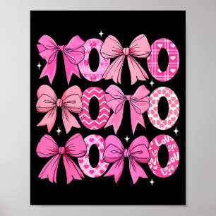 Kokette Valentinstag Xoxo Lustiger Valentinstag Bo Poster
