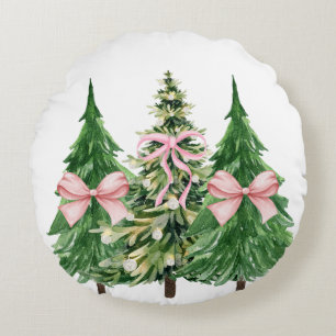 Kokette Weihnachtsbaum, BrustkrebsbewusstseinCo Rundes Kissen