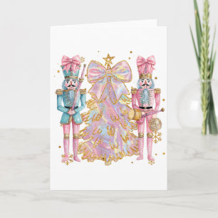 Kokette Weihnachtsbaum Rosa Nussknacker Frauen Kin Karte