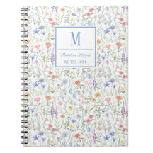 Kokette Wildblumenwiese Personalisiert Blau
