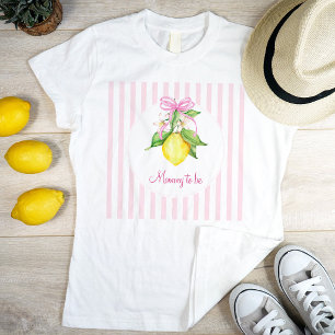 Kokette Zitrone Rosa werdende Mutti T-Shirt