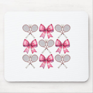 Koketten Bogen Badminton Federball Schläger Rosa B Mousepad