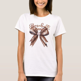 Koketten-Bogen-Baseball-Mama-Mocha-Mousse-Vibes T-Shirt