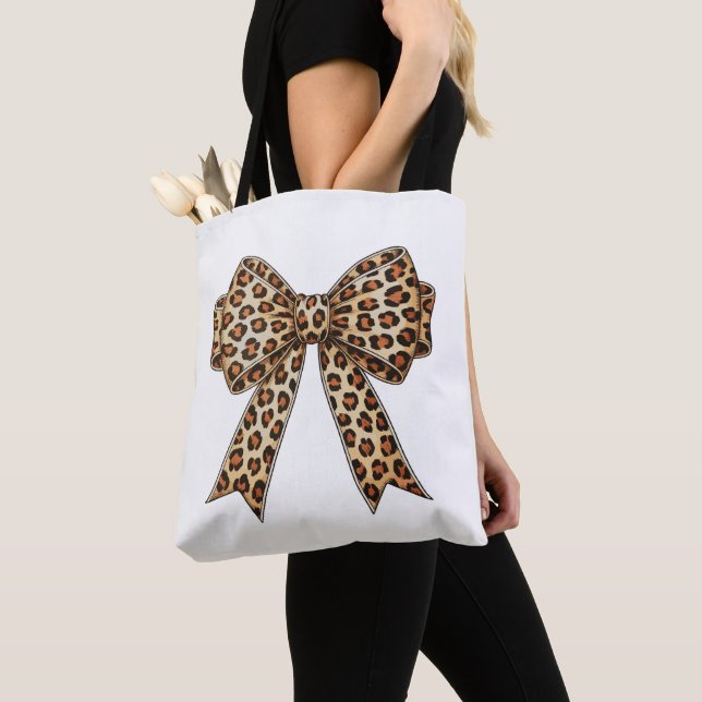 Koketten-Bogen-Leoparden-Gepard-Sublimation Tasche (Von Nahem)