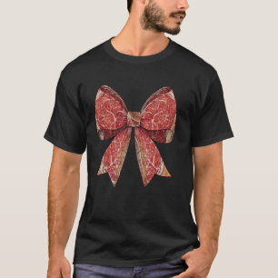 Koketten-Bogen-Metzger-Fleisch-Hackmesser-Muster-B T-Shirt