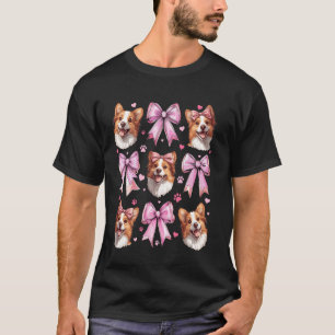Koketten-Bogen Pembroke Welsh Corgi Hundemutter Ro T-Shirt