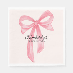 Koketten-Bogen Rosa Brautparty Serviette