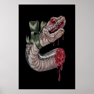 Koketten-Gotischer-Schlange mit Schleife - 5x7 Zol Poster