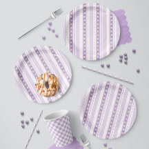 Koketten-Lavendel-Schalenkanten-Blumenstreifen
