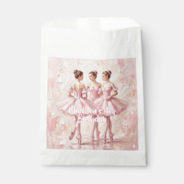 Koketten-Rosa-Ballerina-Geburtstag Geschenktütchen