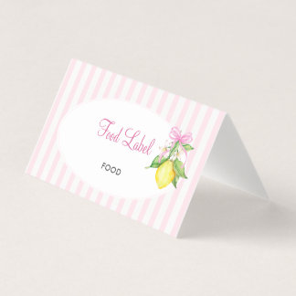 Koketten-Rosa-Zitronen-Baby-Shower-Etikett für Leb