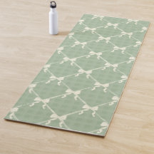 Koketten Schleifen Gingham-Muster Creme Salbeigrün
