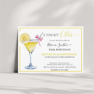 Koketten Zitronencocktail Ein Tini bisschen älter Einladung