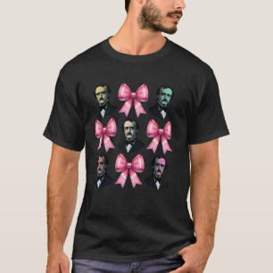 Kokettenbogen Edgar Allan Poe Literatur Rosa Band T-Shirt