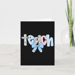 Kokettenbogen Unterrichten Lehrer Glücklich Erster Karte